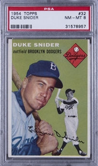 1954 Topps #32 Duke Snider – PSA NM-MT 8